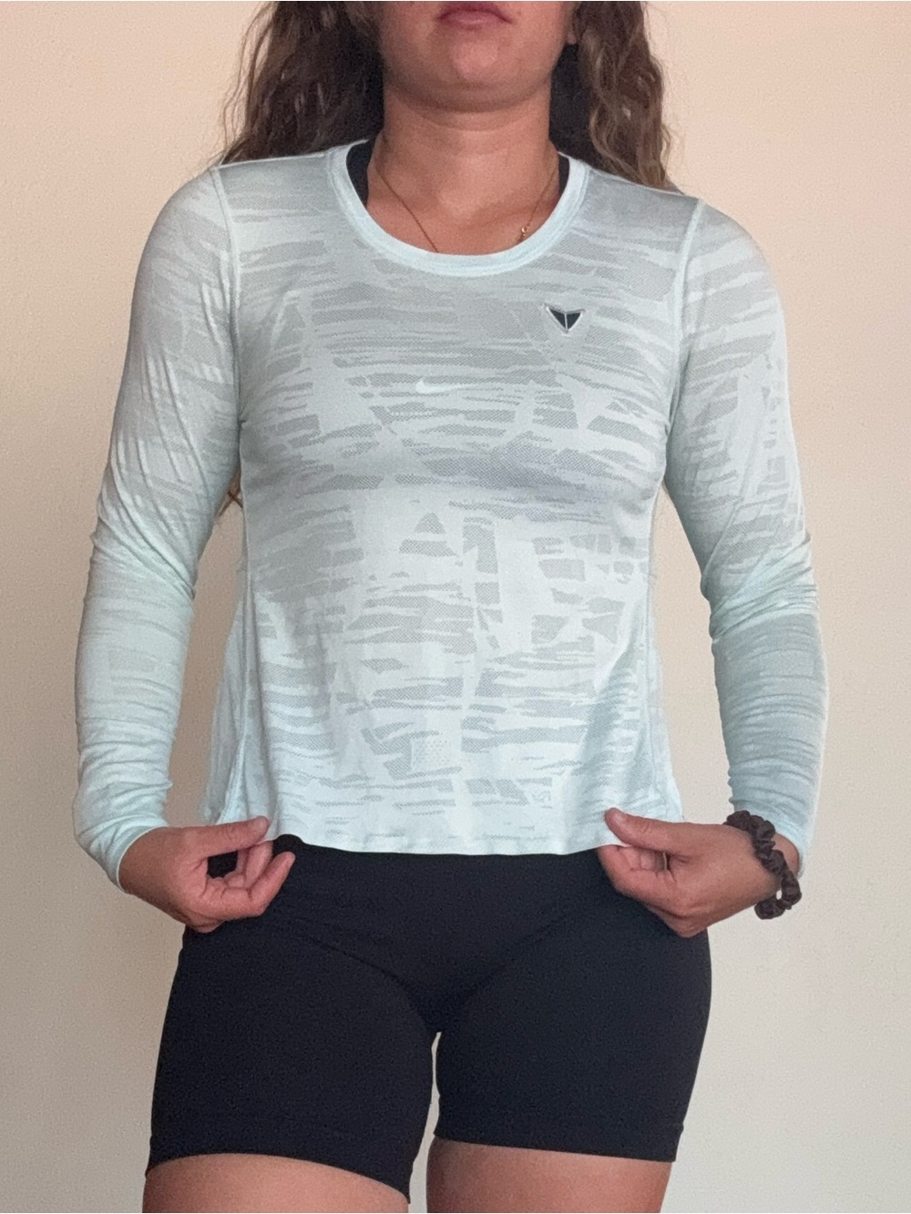 Road Runner Sports Women's Light Blue Long-Sleeve Performance Tee